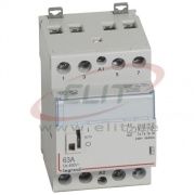 Modular Contactor CX³, 4NC 63A 400VAC, cv 230VAC, handle, 3M, TS35