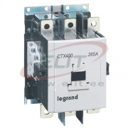 Contactor CTX³ 400, 147kW 265/300A 3x400VAC, aux. 2NO^2NC 16A 240VAC, cv 100..240VAC/DC, panel mount
