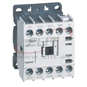 Mini Contactors CTXmini, 2.2kW 6/20A 3x400VAC, 1NO 10A 240VAC, cv 230VAC, TS35 ^panel mount