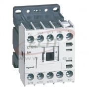 Mini Contactors CTXmini, 2.2kW 6/20A 3x400VAC, 1NC 10A 240VAC, cv 24VDC, TS35 ^panel mount