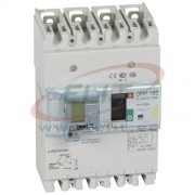 Moulded Case Circuit Breaker ^Electronic Earth Leakage Module DPX³ 160, 125A 4x400VAC 16kA, therm. 0.8..1In ^magn. 10In, RCD w. LCD| adj. 0.03-0.3-1-3A ^adj. trip 0-0.3-1-3s, incl. screws/ cage clamps Al/Cu 70/95mm², panel mount