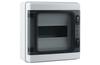 SM Distribution Box Vortex, 12M, 1500VAC/DC, PEN 12^12, 259x298x140mm, PC/ABS, -25..60°C, UV-stable, HF, cl. II, IP65 IK10, Maxpro, transparent^grey
