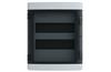 SM Distribution Box Vortex, 2x 13| 26M, 1500VAC/DC, PEN 13^13, 420x324x140mm, PC/ABS, -25..60°C, UV-stable, HF, cl. II, IP65 IK10, Maxpro, transparent^grey