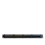 Patch Panel 19in, 2U 50xRJ45/u cat3, black