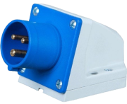 SM Industrial Inlet, 1P+N+E 32A 230VAC, IP44, MaxPro, blue