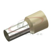 Wire-End Ferrule w. Collar Ce 350025 w, H35x25mm, 50pcs/pck, cream
