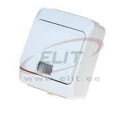 SM Switch Nortic, 2way w. indicator light, 10A 250VAC, plug-in clamp, IP44, white