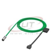*Pre-Assembled Power Cable 6FX3002-5CL01, 4x 1.5, motor S-1FL6 HI 400V for V70/V90, frame AA, A, motion-connect 300 UL/CSA, D8.1mm, L20m