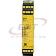 Safety Relay PNOZ s4 C, input 1/2-ch., output 3NO, 1NC, 1SC, man/ auto start, e-Stop/ safety gate/ lightguard, W22.5mm, sv 24VDC
