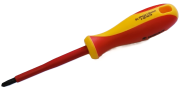 VDE Screwdriver, slotted-crosstip, SL/PH2 6x 100| 210, insulated blade, 1000V, CR-V
