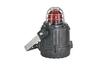 Hazloc Beacon, xenon 5J strobe, -4..131°F, PPS glass filled plastic/glass, ss304 mounting bracket, Vitongasket, ½-in. NPT conduit, 24VDC, IP66, NEMA4/4X/13, blue