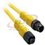 Sensor/Actuator Cable 889D, M12 4pin socket » M12 4pin plug, 4A 250V, -20..105°C, PUR, L30m, IP68, yellow