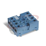Socket 90.26, 60.12/88.12, incl. 090.33 metal retain clip, TS35, blue