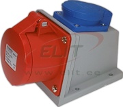 SM Industrial Socket Combo, 3P+E+N 16A 415VAC ^2P+E Schuko 16A 250VAC, inc. CG M25x1.5, IP44, MaxPro