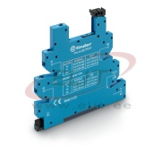 Socket 93.62, 34.51.7.005/012/024.xx10, 34.81.7.005/012/024.xxxx, cv 6-12-24VDC sensitive, MasterOUTPUT, W5mm, TS35