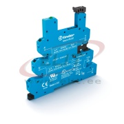 Socket 93.66, 34.51.7.005/012/024.xx10, 34.81.7.005/012/024.xxxx, cv 6-12-24VDC, push-in, MasterPLUS, W5mm, TS35