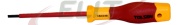 VDE Screwdriver, slotted, 0.8x4.0 x100| 205, insulated blade, 1000V