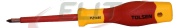 VDE Screwdriver, double-crosstip Pozi, PZ1x80, insulated blade, 1000V