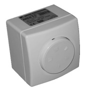 Electronic Fan Speed Controller AREB, 80..460W 0.25..2.5A 230VAC, push-button switch, minimum speed setting, surface/ flush mounting, IP54/44