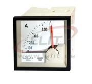 Ammeter BA27, bimetallic, 1200A 1000/5A, cl.1, 15min, scale 90°, red pointer, ■72x72mm/ □68x68mm, IP40