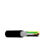 Power Cable CYKY-J, 5G2.5mm² 450/750V, -15..70°C, 100m/pck, black