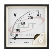 Voltmeter EA17, moving-iron, 250VAC, scale 90°, ■72x72mm/ □68x68mm, IP65/20