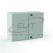 Mild Steel Enclosure E COR, 1000Wx800Hx200D, plain double door, mounting plate, 2x gland plate 310x110, 2x lock w. ø3mm double bar key, C3M| epoxy resin layer, IP55 IK10, Nema4, grey