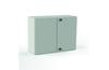 Enclosure E COR, 1000Wx1400Hx300D, plain double door, mounting plate, 2x gland plate 310x110, 1x lock w. ø3mm double bar key, rod system, C3M| epoxy resin layer, IP55 IK10, Nema4, grey