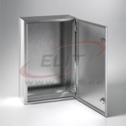 EC040520X « Enclosure ECOR, 400Wx500Hx200D, plain door, mounting plate, 1lock w. ø3mm double bar key, AISI304L, IP66 IK10, NEMA4X