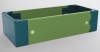 Plinth Side Crosspiece w. Integrated Corners, 100Hx300D, incl. accessories, C3M| epoxy resin layer, 2pcs/pck, ocean blue