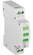 LED Indicator, white ^white ^white, 230VAC, 1..16mm², 1M, TS35