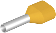 06903C « Twin Wire-End Ferrule w. Collar Ct 010008 w, 2x1x8mm, 100pcs/pck, yellow