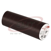 Insulating Tape, 19mm x 20m, dielectric strength 40kV/mm, PVC, UV resistant, water resistant, -25..90°C, brown
