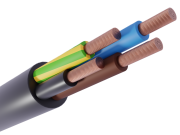 Rubber Cable H05RR-F, 4G0.75mm², 300/500V, -25..60°C, 100m/pck
