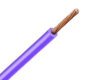 Wire H05V-K, 0.5mm² 300/500V -40..70°C, 100m/pck, violet