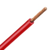 Wire H07V2-K, 1.5mm² 450/750V -40..90°C, 100m/pck, red