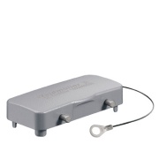 Cover HDC 16B DODQ 4BO, size 6, side-locking clamp, lower side, -40..125°, diecast aluminium, IP65