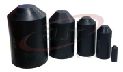 Cable Endcap HSEC 115, hot melt adhesive, 20/6mm, wall thick 2.8mm, L55mm, crosslinked polyolefin -55..110°C/ +120°C, UV resistant, black