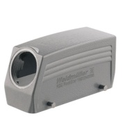 Hood HDC 24B TOBU 1PG21G, size 8, cable entry from top, side-locking clamp on lower side, PG21, IP67