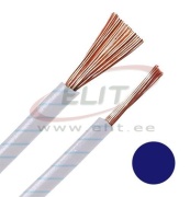 Wire H05V-K, 0.5mm² 300/500V -40..70°C, 100m/pck, dark blue