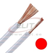 Wire H05V-K, 0.75mm² 300/500V -40..70°C, 100m/pck, red