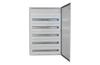 SM Distribution Box JXJ, 5x 24M, 125A 400VAC, 550x1035x140mm, top, bottom cable entry plates, galvanised steel sheet, -5..40°C, 4x FL21, Jumax JXJ 120-24, IP44 IK10, MaxPro, pebble grey
