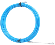 Conduit Ducting Cable Puller LO88m, steel fish tape, spring guided roller head ^eyelet, steel wire ^plastic, Ø3.6mm, L10m, 150kg