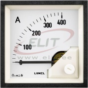 Moving-Coil Ammeter MA17LN, built-in rectifier, input 20mA/300A, scale 240°, white faceplate, ■72x72mm/ □68x68mm, IP52