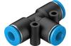 Push-in T-connector QST-6, 10pcs/pck, 153129