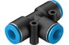 Push-in T-connector QST-8, 10pcs/pck, 153130