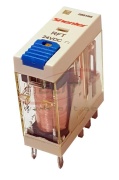 Relay RFT, 2CO 8A 250VAC/30VDC, cv 24VDC, LED, test button, diode (1-, 5+), UL/TÜV/CE