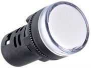 Pilot Light D22, LED, ø22.5mm, 230VAC, IP65, white