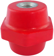 1312305 « Stand-Off Insulator CPH, 30M8, wrench 33, 0.6/0.75kV, polyester, red