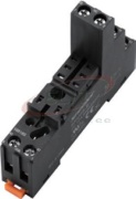 Relay Socket SRU08-E, SR2P, SR20T, 2P 10A 300V, screw clamp, RFT 2CO relays, incl. plastic retaining clip, marker, UL/TÜV/CE, TS35